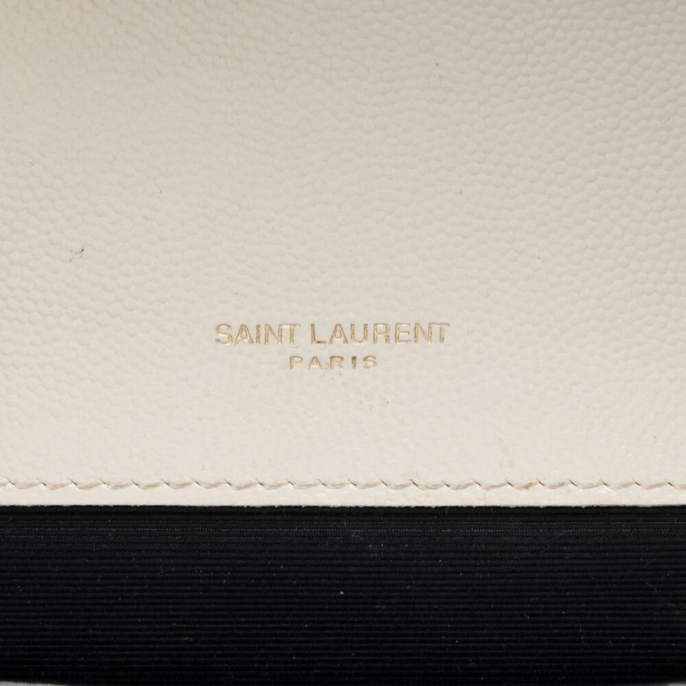 Saint Laurent Mixed Matelasse Grain de Poudre Monogram Small Shoulder Bag - Picture 9 of 16
